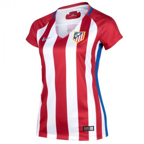 Women's Atletico Madrid Home 2016/17 Soccer Jersey Shirt